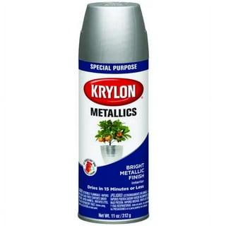 Krylon K01406 Brilliant Aerosol, 11-Ounce, Silver Metallic Finish, Water  Based