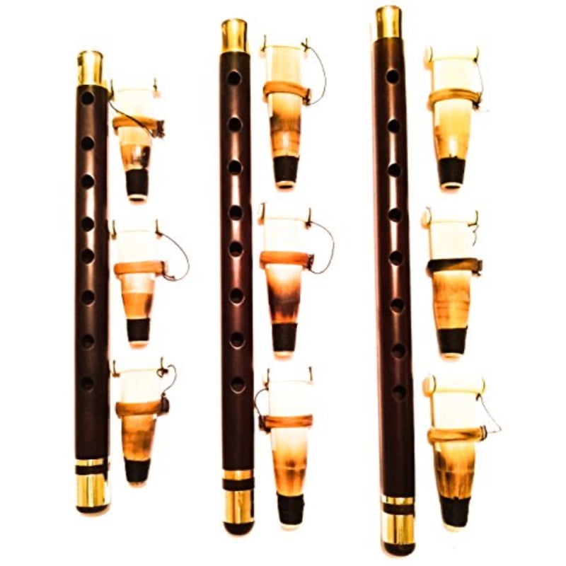 golden duduk three (3) armenian professional duduks with 9 reeds ramish, kamish & playing