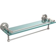22" Gallery Glass Shelf with Towel Bar (Build to Order)