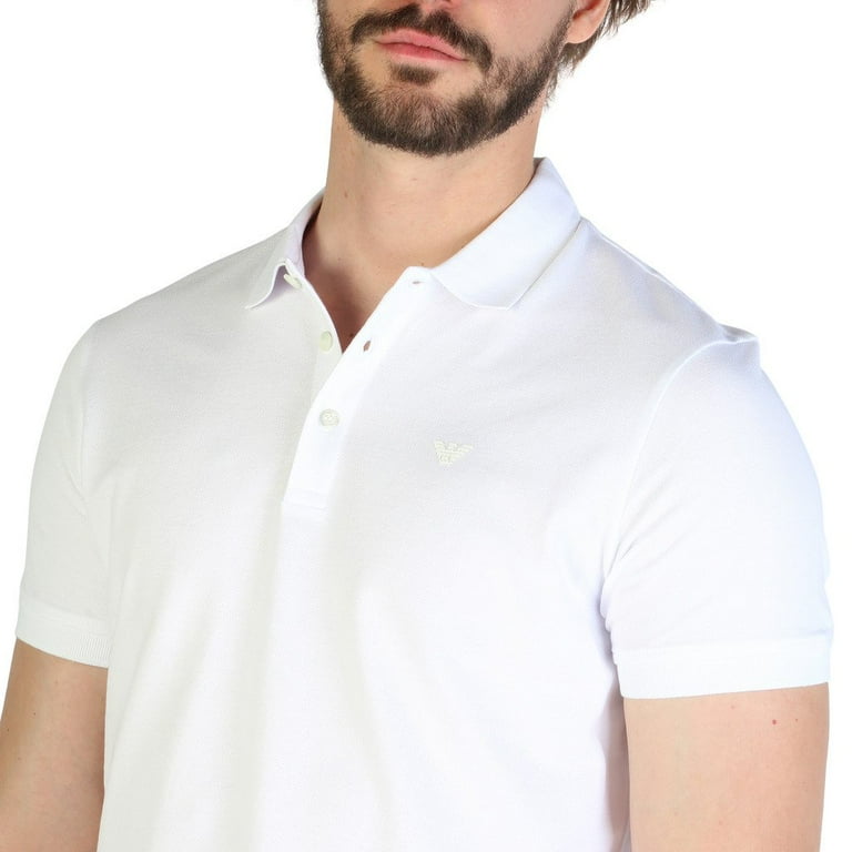 Emporio Armani 8N1F12-1J0SZ-0100-White-XL Mens Polo,
