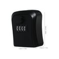 thumbnail image 2 of LIFKOME 3pcs Small Key Safe Black ABS Password Setting for Adults, 2 of 7