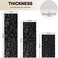 thumbnail image 4 of Math Equations Chemistry Symbols Black Pattern Kitchen Rugs Sets Of 3,Kitchen Runner Rugs Non Skid Washable,Decorative Kitchen Floor Mats for Kitchen,Sink,Laundry,17"x30"+ 17"x47" + 17"x59", 4 of 6