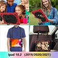 thumbnail image 5 of Allytech Kids Case for iPad 9th/8th/7th Gen 2021/2020/2019 Cover with Pencil Holder/ Shoulder Strap, 360°Rotating Kickstand Hand Strap Rugged PC + TPU Shockproof Case for iPad 10.2", Red Black, 5 of 6