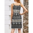 thumbnail image 2 of Asyoly Summer Women's One Shoulder key hole Sexy Dress Boho Printed Sleeveless Dress Beach Mini Dress, 2 of 5