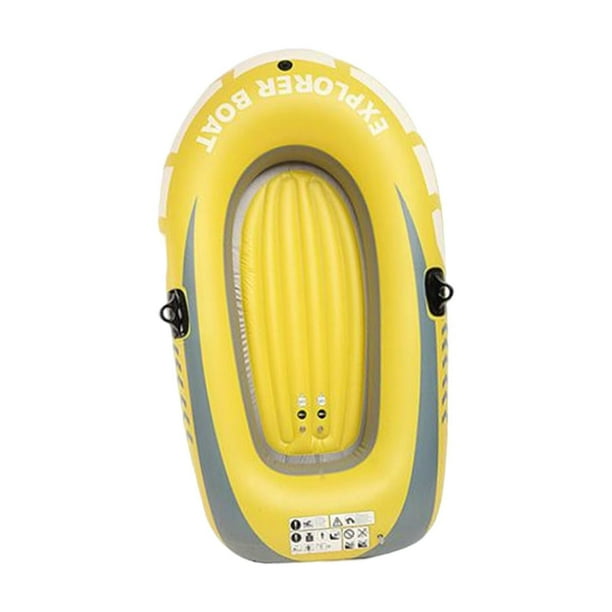 Bote de pesca inflable, kayak inflable, con cerraduras de remos, balsa de agua de PVC para exteriores Mediano sin remos
