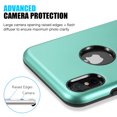 thumbnail image 5 of GSA Metallic Dual Hybrid Case For iPhone XS Max (6.5") - Teal, 5 of 20