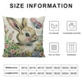 thumbnail image 5 of Nawypu Lovely Bunny Pillow Covers Cute Rabbit Easter Pillow Cases Egg Flower Pillows Decorative Throw Pillows Cases Holiday Pillow Cases for Indoor Living Room, 5 of 5