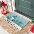 thumbnail image 5 of Winter Door Mat Outdoor,Gnome Snowflakes Snow Winter Doormat,Christmas Xmas Holiday Welcome Floor Mat Rug for Porch Entrance Farmhouse Decor,30" x 17", 5 of 6