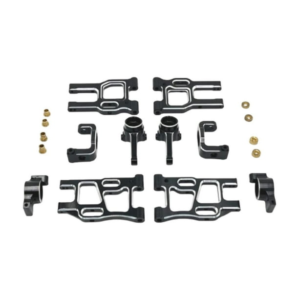 Kits de accesorios para piezas de coche RC 1:10 Kit de modificación profesional Piezas de repuesto para Negro