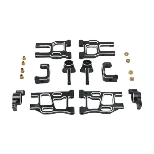 Kits de accesorios para piezas de coche RC 1:10 Kit de modificación profesional Piezas de repuesto para Negro