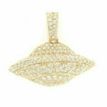 thumbnail image 2 of 1.50Ct Round Lab-Created Diamond UFO Spaceship Pendant 14K Yellow Gold Plated, 2 of 2