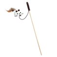thumbnail image 1 of Cat Teaser Wand Feather Cat Toy Interactive Cat Toy Interactive Cat Toy With Feathers And On Wooden Stick Teaser Wand For Indoor Play Stimulates Natural Instincts, 1 of 3