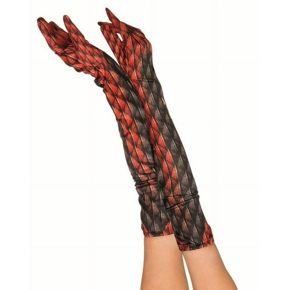 Demons & Devils Women's Costume Gloves, Devil Fire