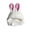 White, variant on CBFFDC Cat Headgear Sparkling Cartoon Hat with Bunny Ears Soft Washable Cosplay Pet Headgear Photography Prop