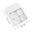 thumbnail image 3 of Unique Bargains 1 Set Contact Lens Case Simple Rectangular Lens Storage Case White, 3 of 5