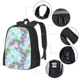 thumbnail image 3 of Balery Dragonfly Floral Backpack for Men and Women - Durable 600D Oxford Cloth -Large Capacity, Water-Resistant School, Travel, and Hiking Bag, 3 of 7