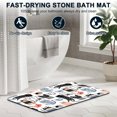 thumbnail image 4 of 1pc Cartoon Cat Bathroom Rug Bathroom Decor and Accessories- Durable,Anti Slip,And Quick Drying,Suitable For Indoor/outdoor Use - Perfect For Bathrooms,Bedrooms,Kitchens,Terraces, 4 of 9