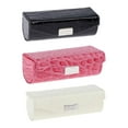 thumbnail image 1 of HILABEE Ensemble Élégant de Coffret de Rangement pour Rouges à Lèvres - 3 Pcs en Similicuir Luxueux Noir et Rouge Rose et Blanc, 1 of 9