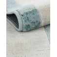 thumbnail image 6 of Jill Zarin Uptown Collection Area Rug - Yorkville (6' 1" x 9' Rectangle Turquoise/Ivory), 6 of 6