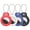 Black/White/Red/Blue, variant on AirTag Holder Case with Keychain 1st/2nd Air Tags-4 Pack for Apple Air Tag Holder with Wire Cable Lock Key Ring Chain Air Tagholder Accessories for GPS Item Tracker Kids,Keys,Luggage