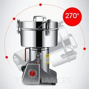 Topchances 2000g Electric Grain Mill Grinder 304 Stainless Steel Pulverizer, 32000r/min High-Speed Spice Herb Grinding Machine for Kitchen Home and Commercial