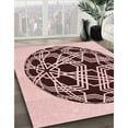 thumbnail image 2 of Ahgly Company Indoor Rectangle Patterned Brown Red Area Rugs, 4' x 6', 2 of 6