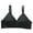Black, variant on Women's Non-Wired Lace Triangle Bra, Adjustable Thin Strap Lift Up & Side Smoothing Everyday Underwear, Anti-Sagging Solid Color Lingerie