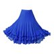 thumbnail image 2 of Falda de baile para mujer, traje de flamenco, vals, cintura elástica, falda de malla con vuelo Azul real, 2 of 8