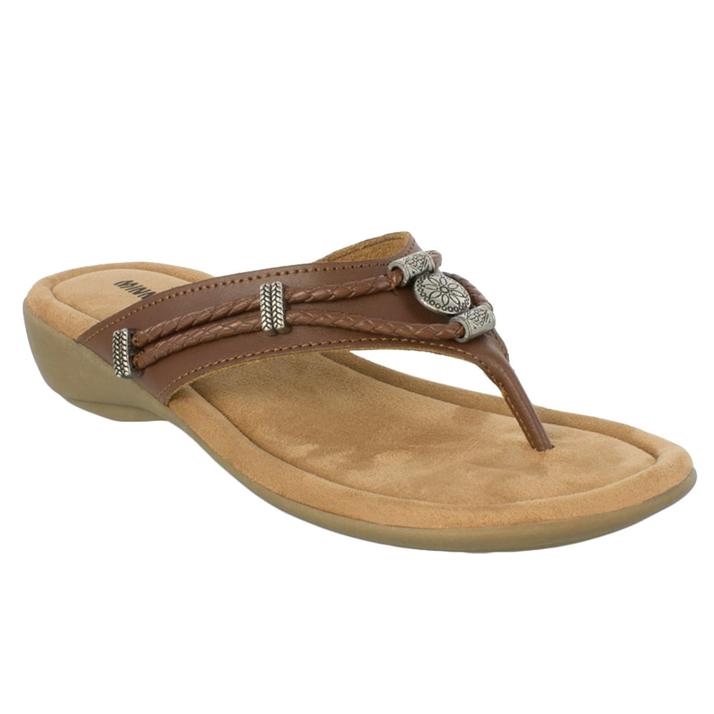 Women's Silverthorne Thong Sandals, Whiskey, 11