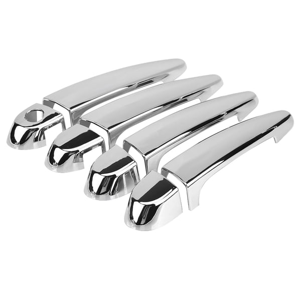 Embellecedor de manija de puerta, 8 piezas, cubierta de manija de puerta de cromo para automóvil, cubierta de manija de puerta de automóvil, funcionalidad inteligente