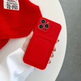 thumbnail image 1 of Funda de silicona líquida para iPhone 14 13 12 11 Pro Max XS XR X 8 Plus 13Pro iPhone13 iPhone11 iPhone14 con ranura para tarjeta Tan Jianjun unisex, 1 of 2