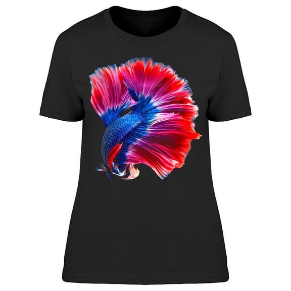 Amazing Tail Of Siamese Betta T-Shirt Women -Image by Shutterstock, Female Medium