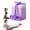 Purple, variant on Gentle Fit Resistance Band, 6-Tube Pedal Puller with Adjustable Tension, Foam Handles for Arms, Legs, Waist and Full-Body Exercise