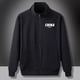 thumbnail image 4 of Sudadera con capucha para hombre, ropa masculina, sudadera con cremallera completa, jersey negro, talla grande, estética, invierno, años 90, algodón, nueva, Y2k, holgada, sin capucha, 4 of 5