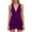 Purple, variant on OSOLU Solid Color Women Casual Summer Dress Sleeveless V-Neck A-Line Flowy Comfortable Daily Wear Dresses Fall Relaxed Fit Sundress Wedding Guest Dress