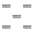 thumbnail image 1 of Soidarity Paquete de 8 tornillos para monopatín, reparación Manual, tornillo extraíble para Longboard, reparación profesional, reemplazo de Type2 NO2, 1 of 6