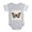 Heather Gray, variant on CafePress - Fantasy Butterfly 15 - Cute Infant Baby Football Bodysuit