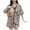 Black, variant on Tnhcen Women's Spring Summer Printed Sleepwear Set - Short Sleeve Top with Built-in Bra & Shorts 2-Piece Pajama | Breathable Loungewear M-2XL | Casual Home Wear