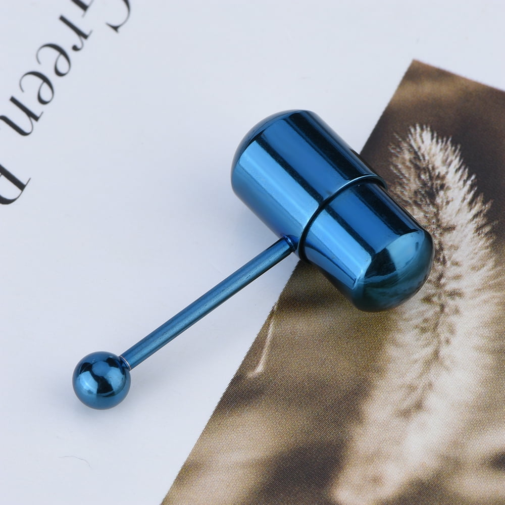 Herchr HERCHR 4Types Vibrating Tongue Ring Stud Barbell Stainless