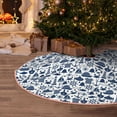 thumbnail image 4 of Salouo Seaside Primary Color Christmas Tree Skirt 36" Farmhouse Christmas Decorations Snowman Xmas Tree Skirt Tree Mat for Holiday Party Decor, 4 of 8