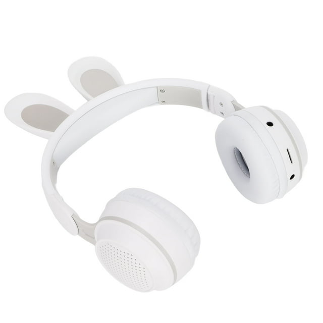 Earphone, Ear Headphones Foldable HD Sereo Sound With LED Color Light For PC For Tablet For Online Learning White ,Blue,Green,Purple,,White