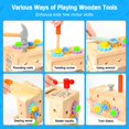 thumbnail image 3 of Juego de herramientas Hieoby Wooden de 29 piezas para niños de 2 a 5 años con caja, 3 of 6