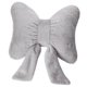 thumbnail image 2 of Cojín decorativo de peluche con lazo, multifuncional, suave, moderno y decorativo. Gris, 2 of 8