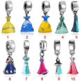 thumbnail image 4 of CNKOO 1PC Princesse Robe Perles Argent Plaqué Grand Trou Pendentif Diy Bijoux Femmes Accessoire, 4 of 6