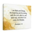thumbnail image 3 of Scripture Walls  I Am Alpha and Omega Revelation 1:8 Bible Verse Canvas Christian Wall Art Ready to Hang Unframed, 3 of 6