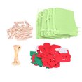thumbnail image 4 of 24PCS Christmas Bag Lucky Number Drawstring Christmas Sack Advent Calendar Christmas PouchGreen, 4 of 12