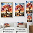 thumbnail image 4 of Designart "Rainbow Colored Baobabs IV" Tree Baobab Floater Framed Canvas Prints, 4 of 5
