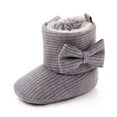 thumbnail image 6 of Christmas! Ohufall Toddler Shoes Winter Toddler Baby Boys Girls Bow Thicken Velvet Snow Boots, 6 of 7