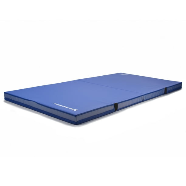 We Sell Mats 4' x 8' x 4" Gymnastics Crash Pad, Blue