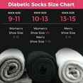 thumbnail image 2 of Debra Weitzner Diabetic Crew Socks Mens Womens Non-binding Socks Loose Fit 12 Pairs Black, 2 of 6